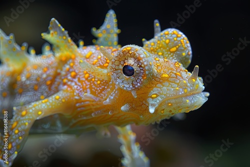 Marvelous Bioluminescent Sea Creature: Deep Water Cinematic Glow