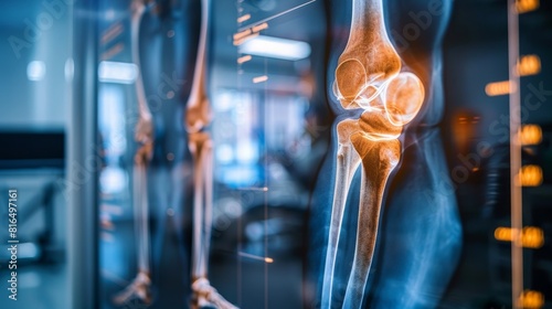 Advanced medical technology Knee X-ray offers insights for precise diagnosis and care  photo
