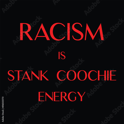 racism t shirt logo design