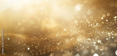 Ethereal gold haze sparkles gently, a mesmerizing celestial veil.