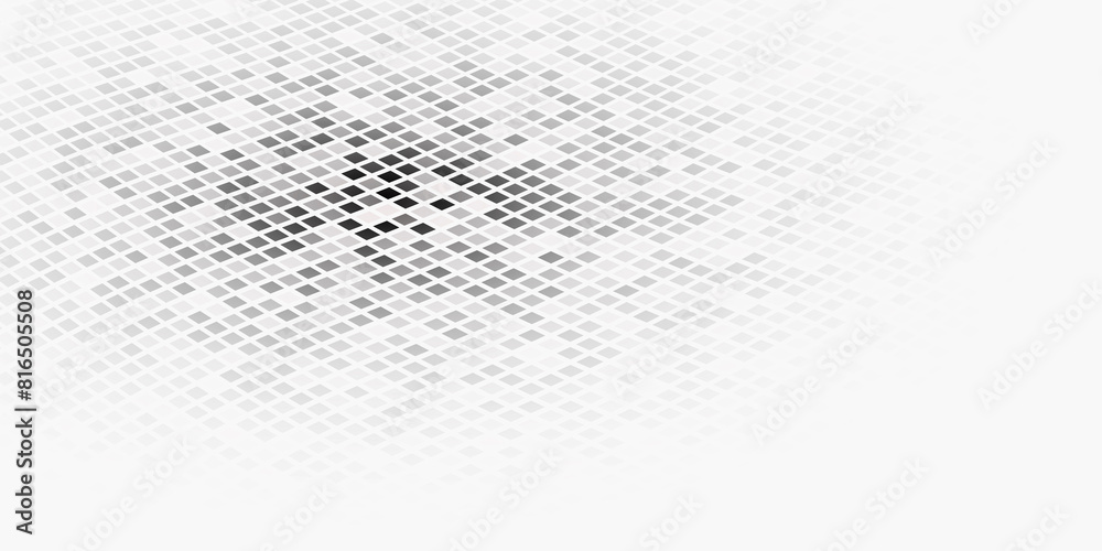 Semitone checkered background. Disappearing and appearance gradient illustration consisting of rhombuses and squares. Semitone checkered background. Disappearing and appearance gradient illustration consisting of rhombuses and squares.