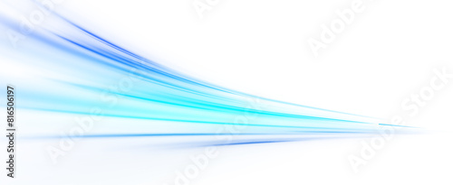 PNG. Visualization of large data traffic, dynamic high speed data flow in the form of neon line of various shapes: stripe, zigzag, arc and curve. Expressway, the effect of car headlights.	