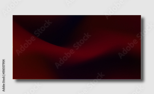 blank card with red ribbon