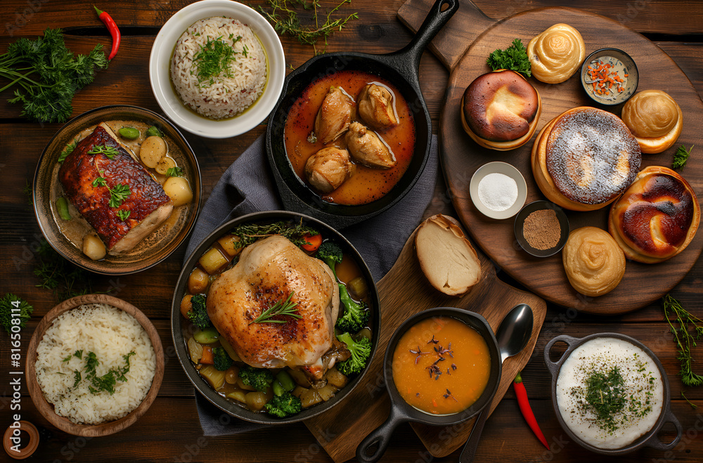 food on the plate