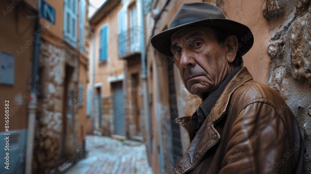 Portrait of an old man in stylish attire. Suitable for fashion or vintage concepts Portrait of an old man in stylish attire. Suitable for fashion or vintage concepts