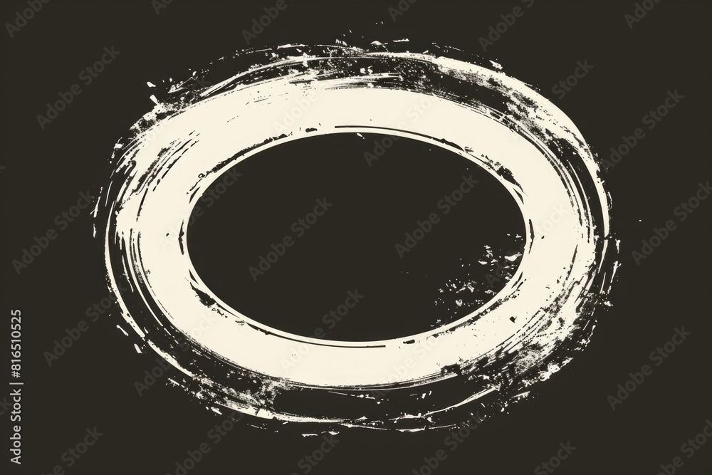 Simple black and white circle on a dark background. Suitable for graphic design projects Simple black and white circle on a dark background. Suitable for graphic design projects