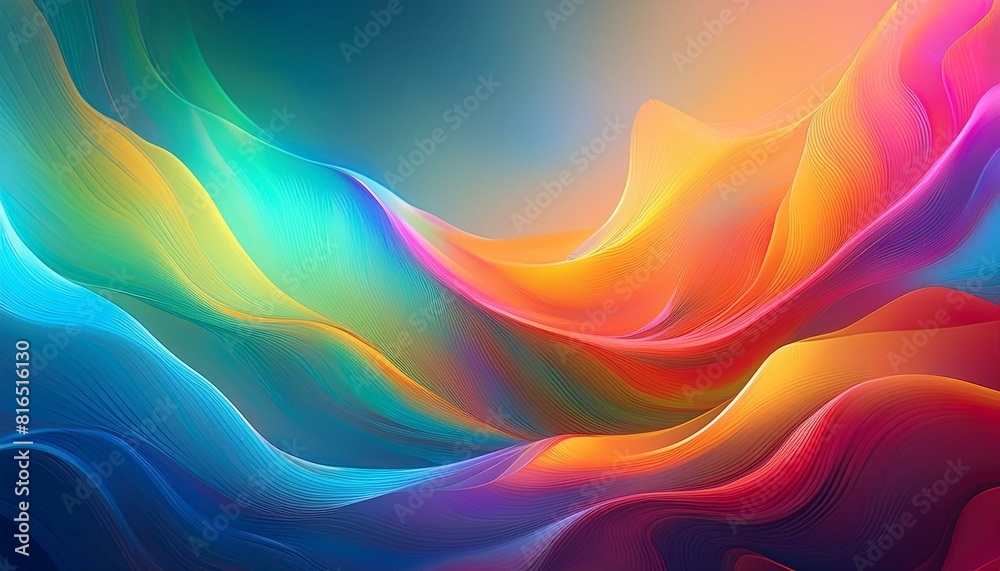 Obraz premium Energetic Gradients: Blurred Background with Dynamic Color Effect