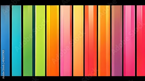 Rainbow vertical stripes background