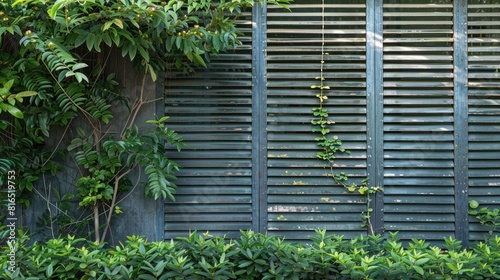Fence with Shutters Blinds and Louvers photo