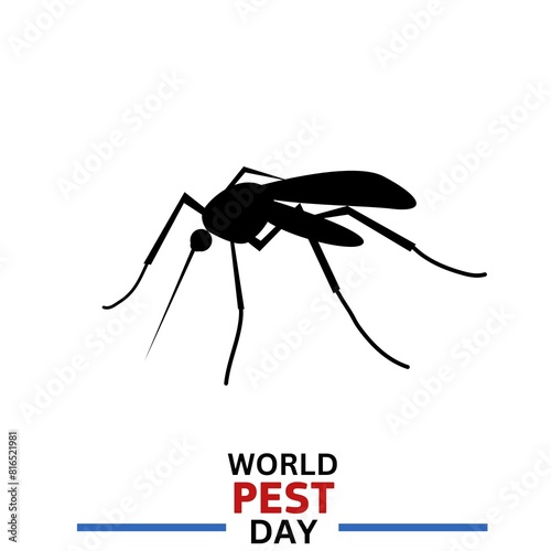 World Pest Day. peast day banner, card, poster. vector illustration.