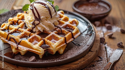 chocolate waffle