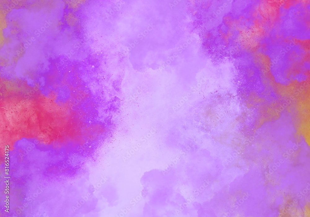 Abstract Purple Watercolour Texture Background