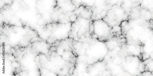   White marble texture Panoramic white background. marble stone texture for design. Natural stone Marble white background wall surface black pattern. White and black marble texture background.