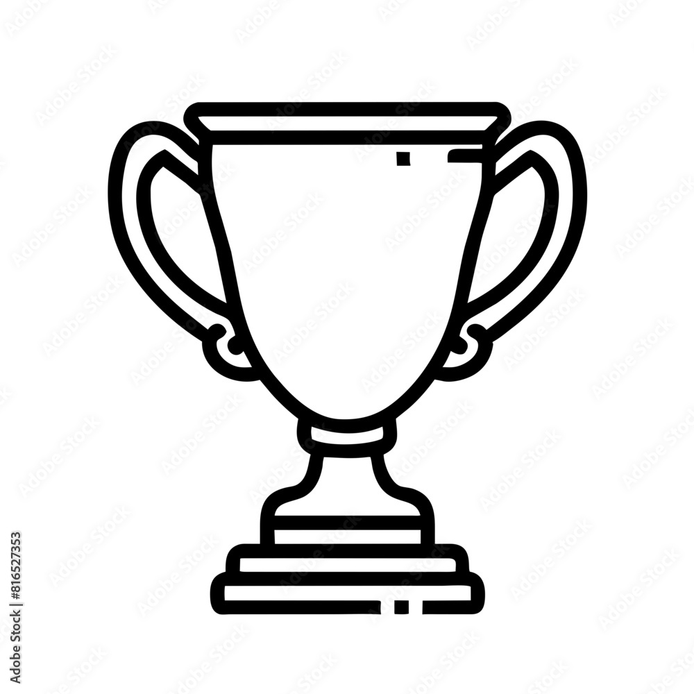 Triumph cups set continuous line drawing Triumph cups set continuous line drawing