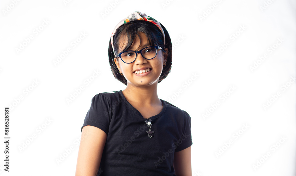 Girl child in spectacles Girl child in spectacles
