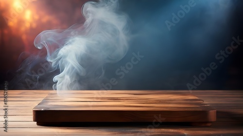 smoking cigarette on a dark background Generative Ai 