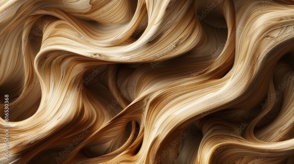 High-resolution image showcasing a seamless pattern of swirling wooden textures High-resolution image showcasing a seamless pattern of swirling wooden textures