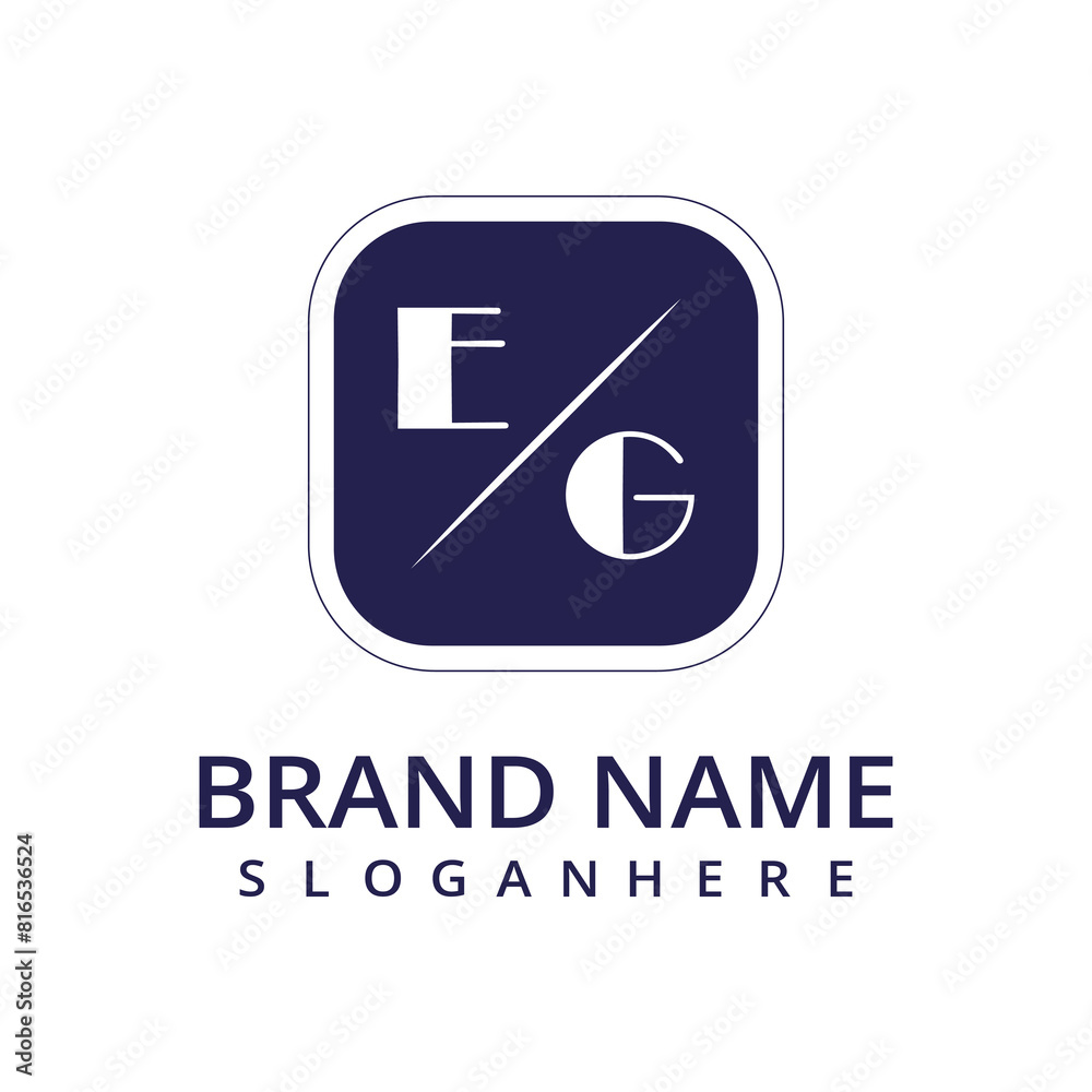 initial monogram logo with letter style design initial monogram logo with letter style design