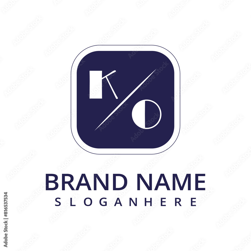 initial monogram logo with letter style design initial monogram logo with letter style design
