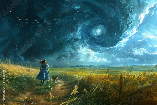 Experience the awesome power of the tornado that carries Dorothy and Toto away to the magical land of Oz.