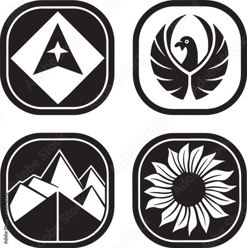 set of icons illustration for design on white background