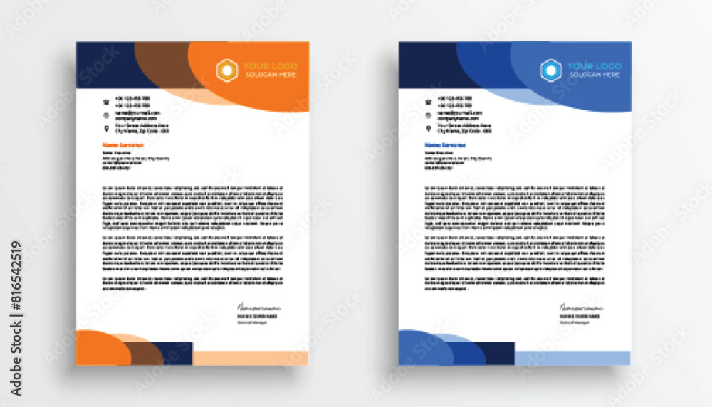 professional creative letterhead template design for your business professional creative letterhead template design for your business