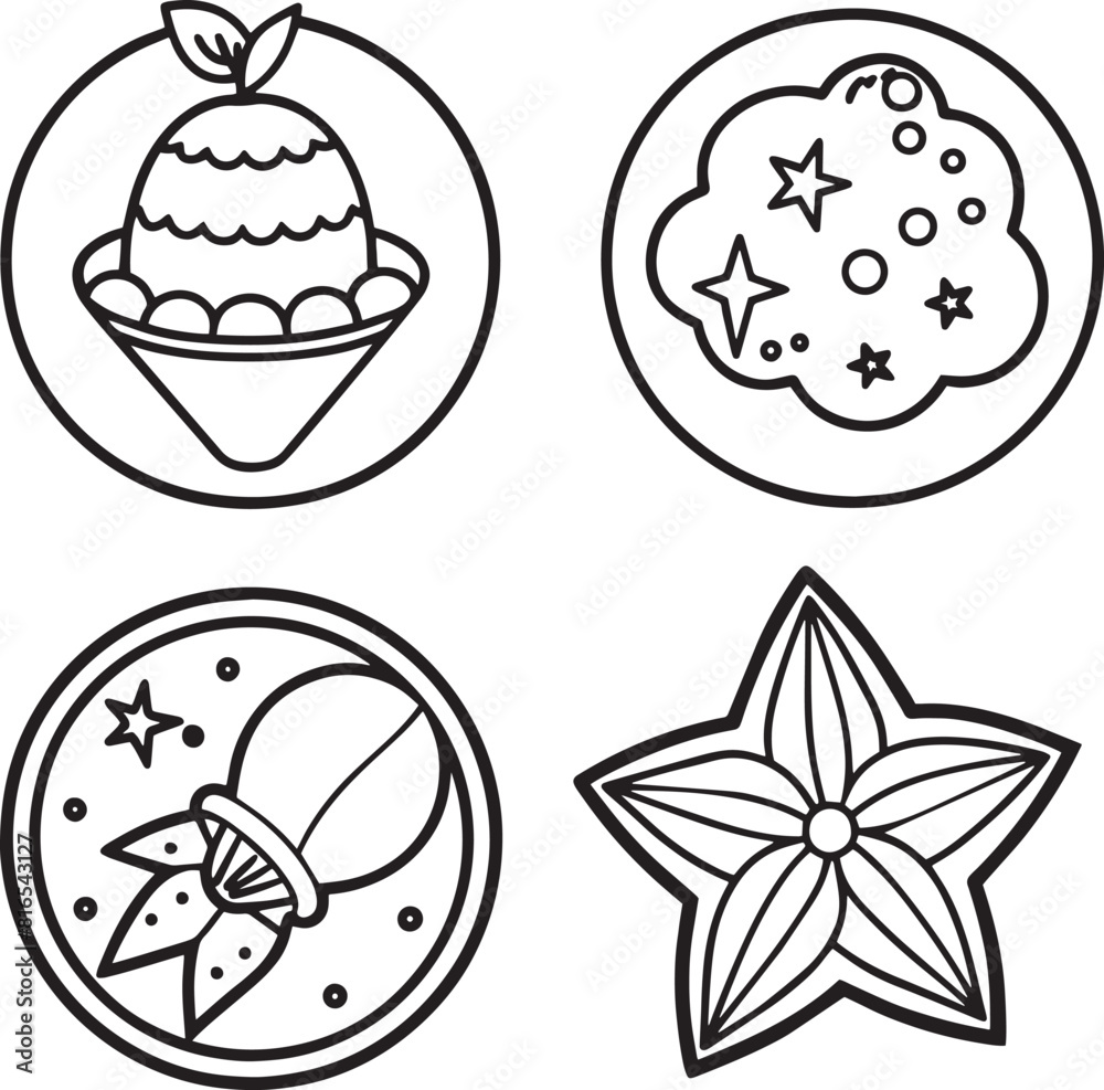set of icons outline style illustration isolated on white background set of icons outline style illustration isolated on white background