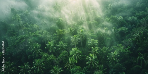 Breath-taking Aerial Photograph of the Jungle. Atmospheric Wilderness Photo. Nature Background.                         RocknRoller Studios