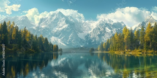 Lake Braies landscape