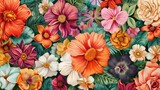 Colorful Flower Theme for Ceramic Wall Tiles