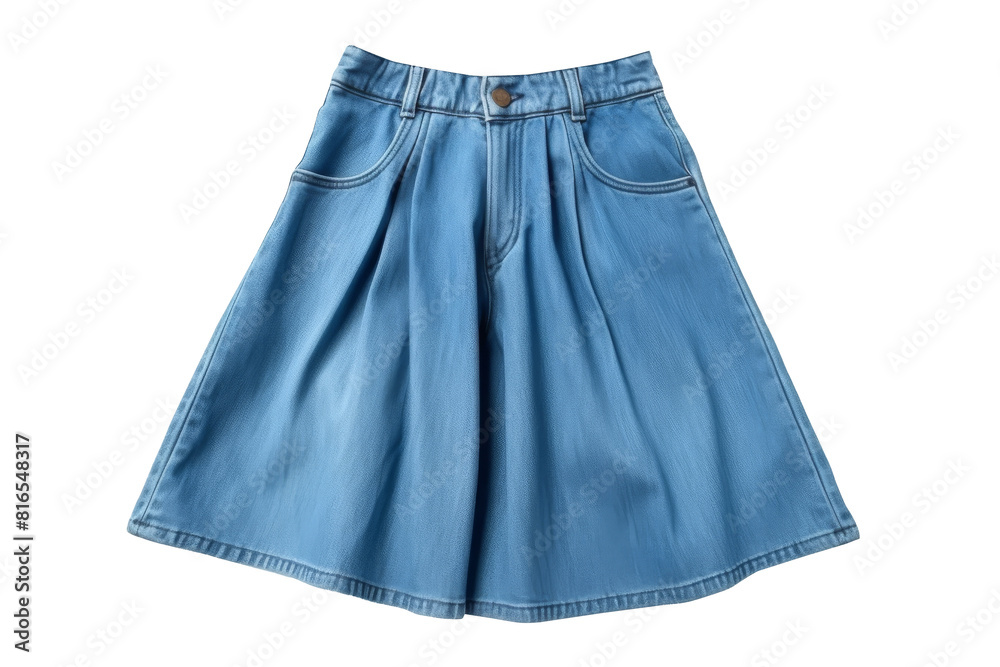 jean skirt isolated on transparent background. jean skirt isolated on transparent background.