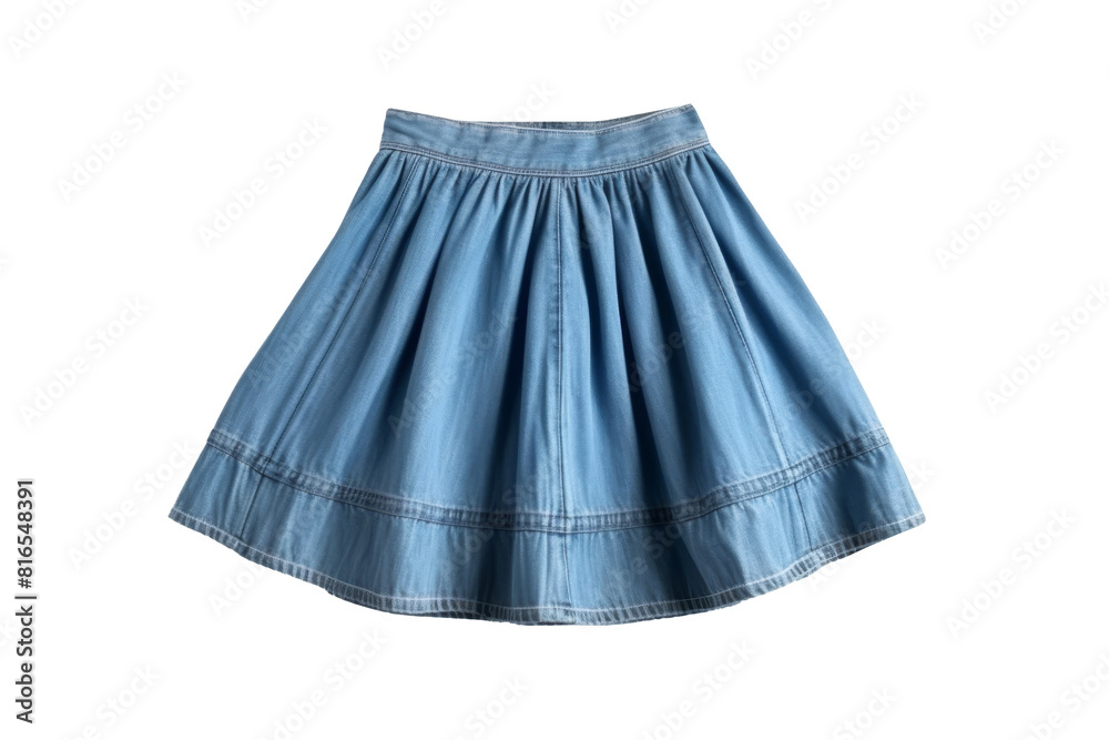 jean skirt isolated on transparent background. jean skirt isolated on transparent background.
