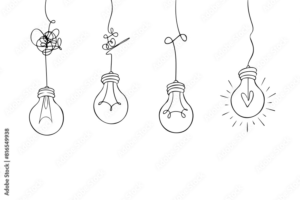 confusion clarity or path vector idea concept. Simplifying the complex . Doodle vector illustration. confusion clarity or path vector idea concept. Simplifying the complex . Doodle vector illustration.
