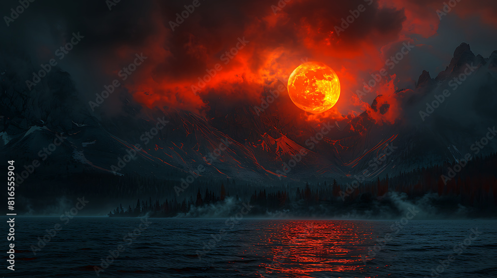 Dramatic scenes. Strbske pleso, Slovakia, Europe. A world of beauty. Retro style filter. Dramatic scenes. Strbske pleso, Slovakia, Europe. A world of beauty. Retro style filter.