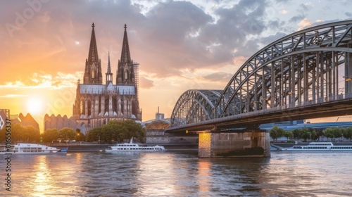 Cologne Cathedral and Hohenzollern Bridge 