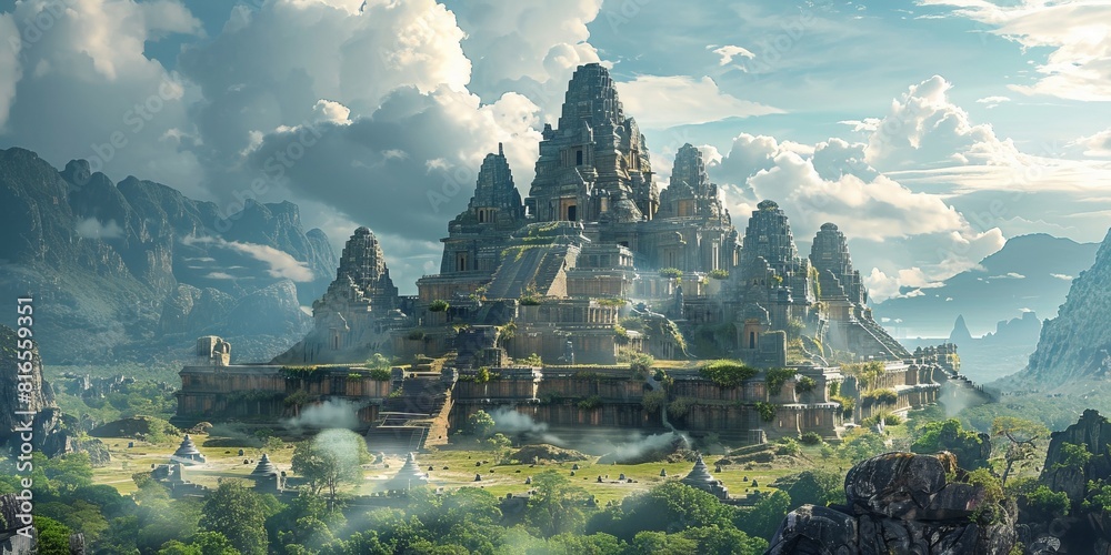 Ancient Buddhist temple against cloudy day during daytime Ancient Buddhist temple against cloudy day during daytime