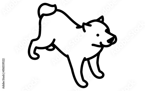 賃貸：ペット可の物件（犬）、アイソメトリックイラスト