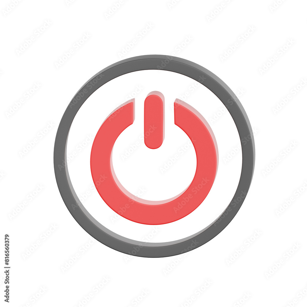 3D illustration of activation. button 3D illustration of activation. button