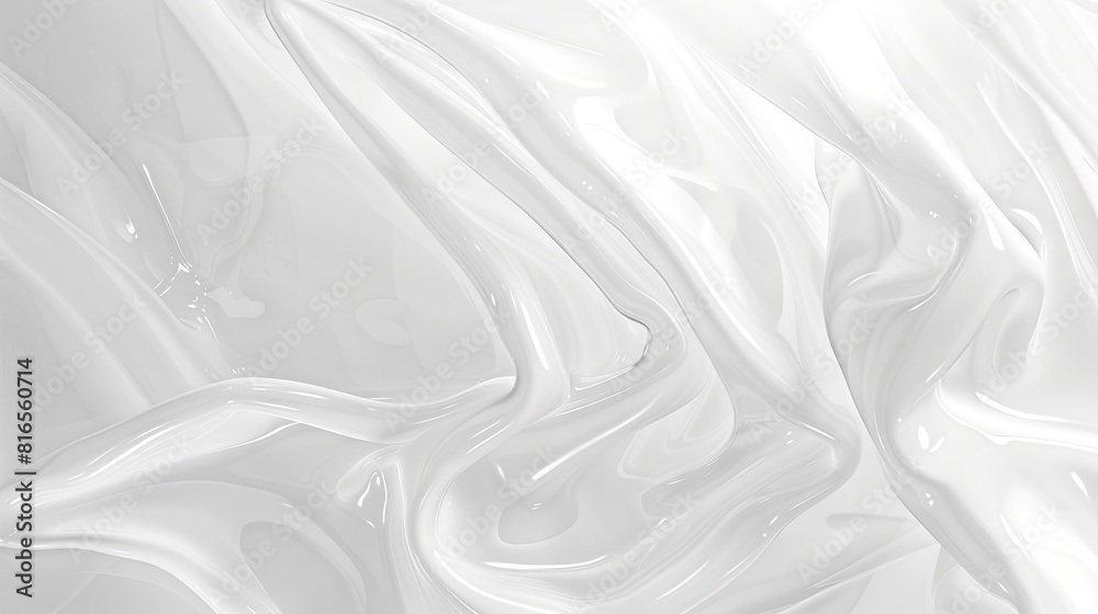 Elegant Folds on White Fabric Elegant Folds on White Fabric