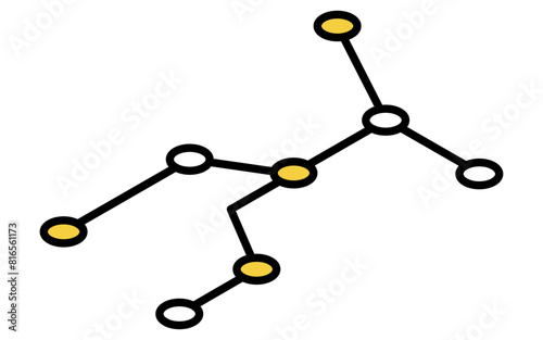 乗換え路線図、アイソメトリックイラスト