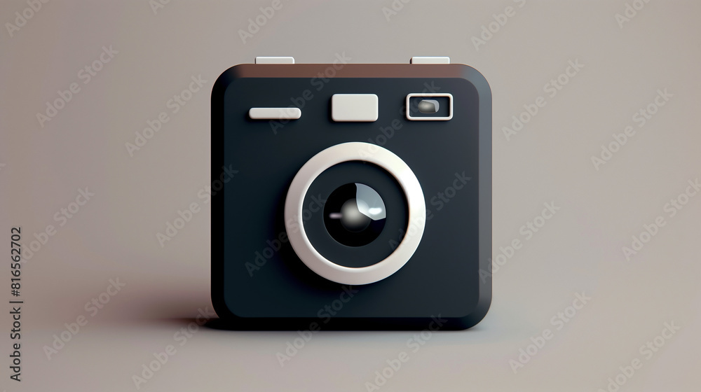 A camera icon with a shutter symbol, depicting a photography or camera app, vector app icons A camera icon with a shutter symbol, depicting a photography or camera app, vector app icons