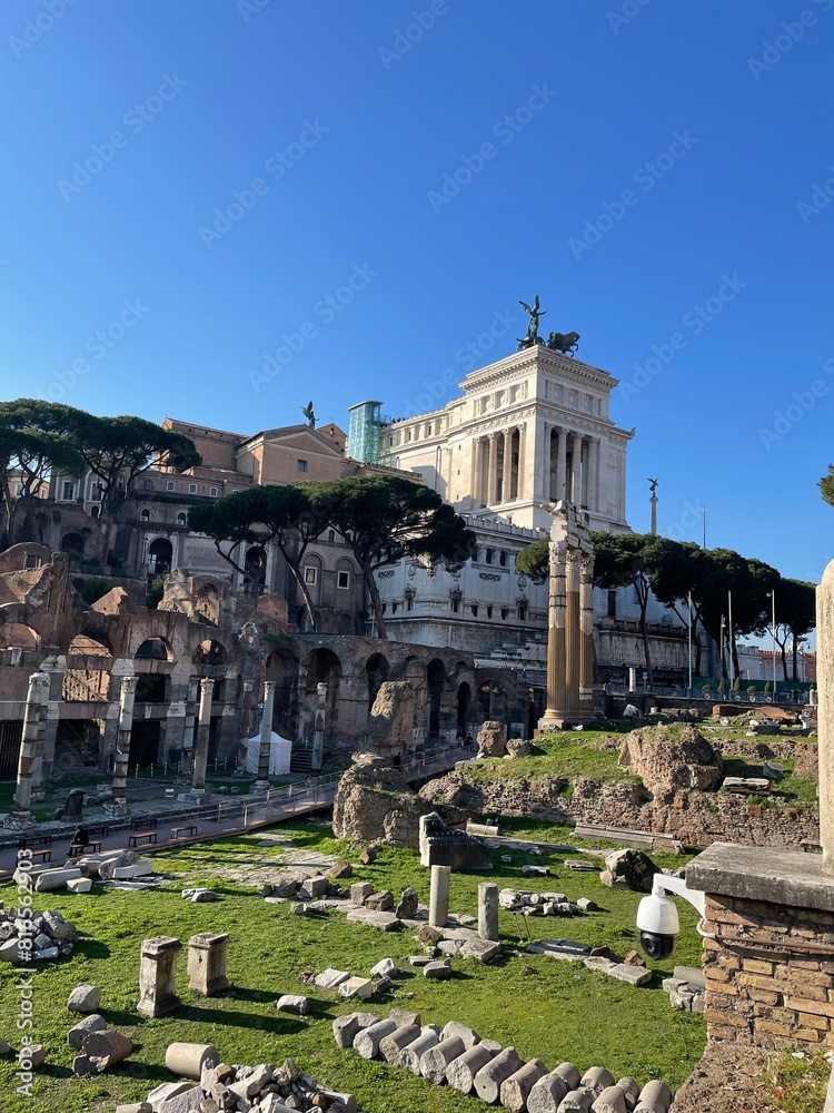 The Roman Forum ruins of  Rome. Lazio. Italy. 2024