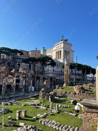 The Roman Forum ruins of  Rome. Lazio. Italy. 2024
