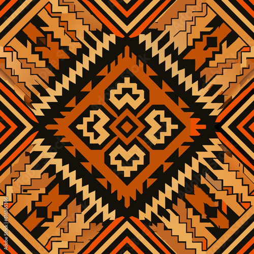 vector modern black brow navajo ikat dot geometric grunge seamless patterns close up Detail weaving thread set
