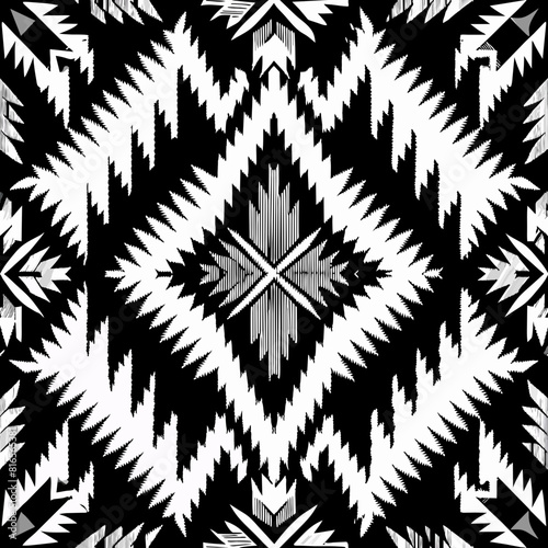 vector modern black brow navajo ikat dot geometric grunge seamless patterns close up Detail weaving thread set