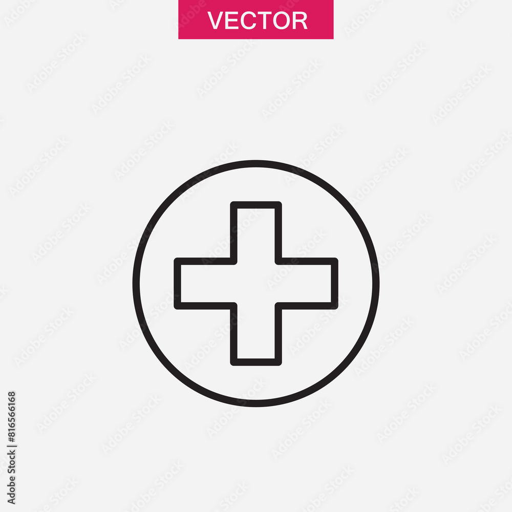 Medical cross icon. . Hospital cross sign flat trendy style illustration on white background..eps Medical cross icon. . Hospital cross sign flat trendy style illustration on white background..eps