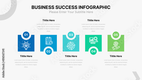 Business Infographic Process Template