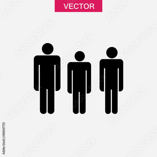 People, team iocn vector trendy style illustration on white background..eps