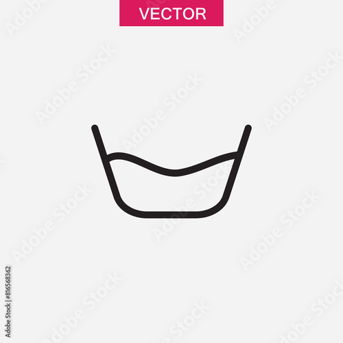 Water basin outline icon. vector flat trendy style illustration for web and app on white background..eps