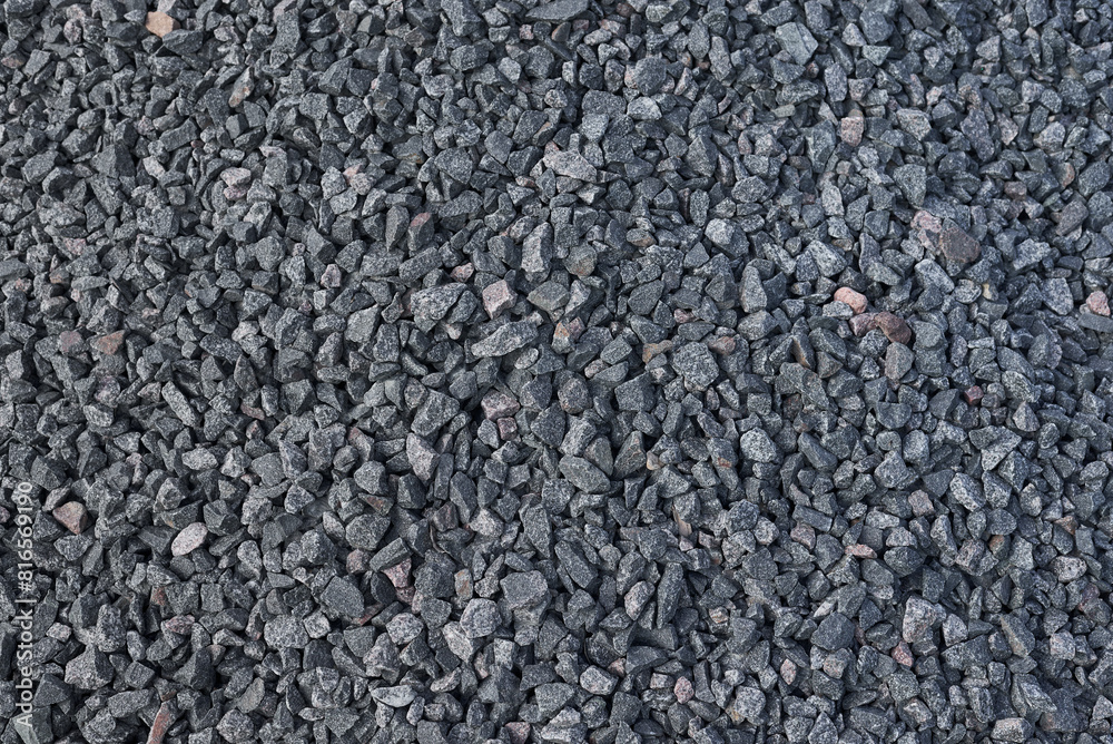 Close Up of a Pile of Black Gravel Close Up of a Pile of Black Gravel
